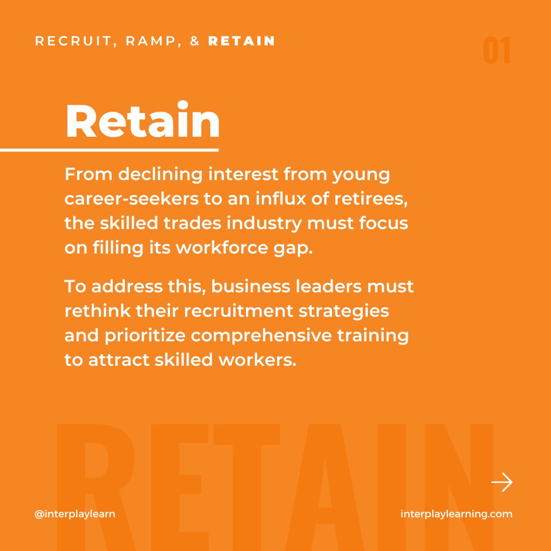 InterplayLearn's tweet image. Discover how to improve job satisfaction and reduce turnover on your team to ensure longer retention of your valuable workforce. 

Learn more about why retainment matters to your skilled business by visiting: bit.ly/465MeBL

#Retain #SkilledTrades #InterplayLearning