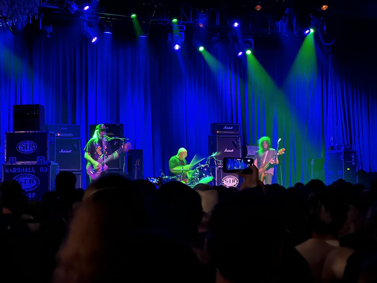 trueboardman's tweet photo. Dinosaur Jr putting on a great show at The Fillmore on Friday. My excessive noise alert only went off three times during the show. #freakscene #TheFillmore #dinosaurjr https://t.co/nXn5qm4jwd