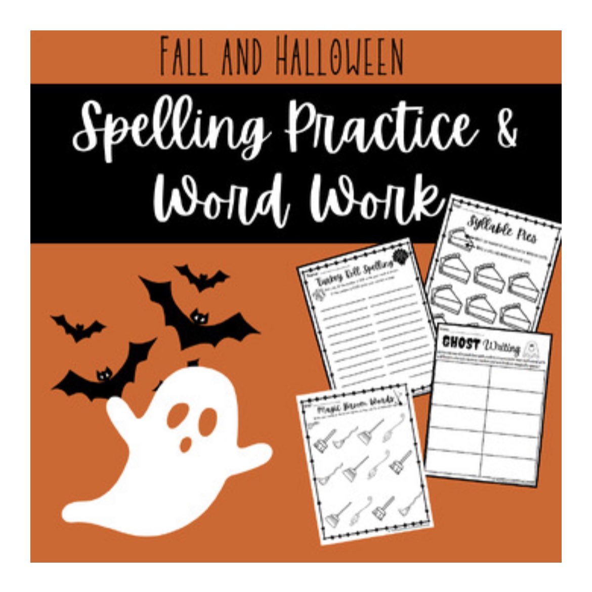 Spelling Word Work: Halloween, Fall, Thanksgiving NO PREP! Works with any list! by The Classroom Around The Corner on Teachers Pay Teachers
 teacherspayteachers.com/Product/Spelli…

#spelling #firstgrade #secondgrade #thirdgrade #halloweenfun #fallintheclassroom