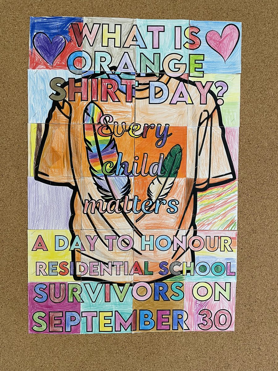 ELES is committed to learning the history, current realities, and ongoing effects of residential schools. In the spirit of reconciliation, please consider wearing an orange shirt to school on Friday, Sept. 29th. #OrangeShirtDay #everychildmatters #TruthAndReconciliation #lkdsb