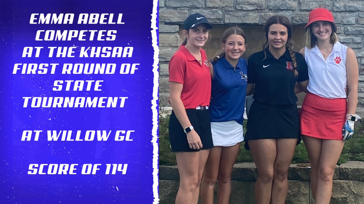 laruecohawks's tweet photo. 7th Grader Emma Abell competes in her first KHSAA State Golf Tournament! https://t.co/H839QV4nIm