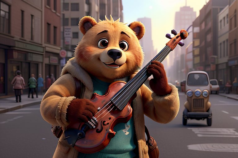 maxcrypto20's tweet photo. My #ClumsyBears #GasHero Street Musician generations ๐ป ๐ธ
Decided to use the other AI, not #MOOAR for a change. https://t.co/GmMxquVQmq