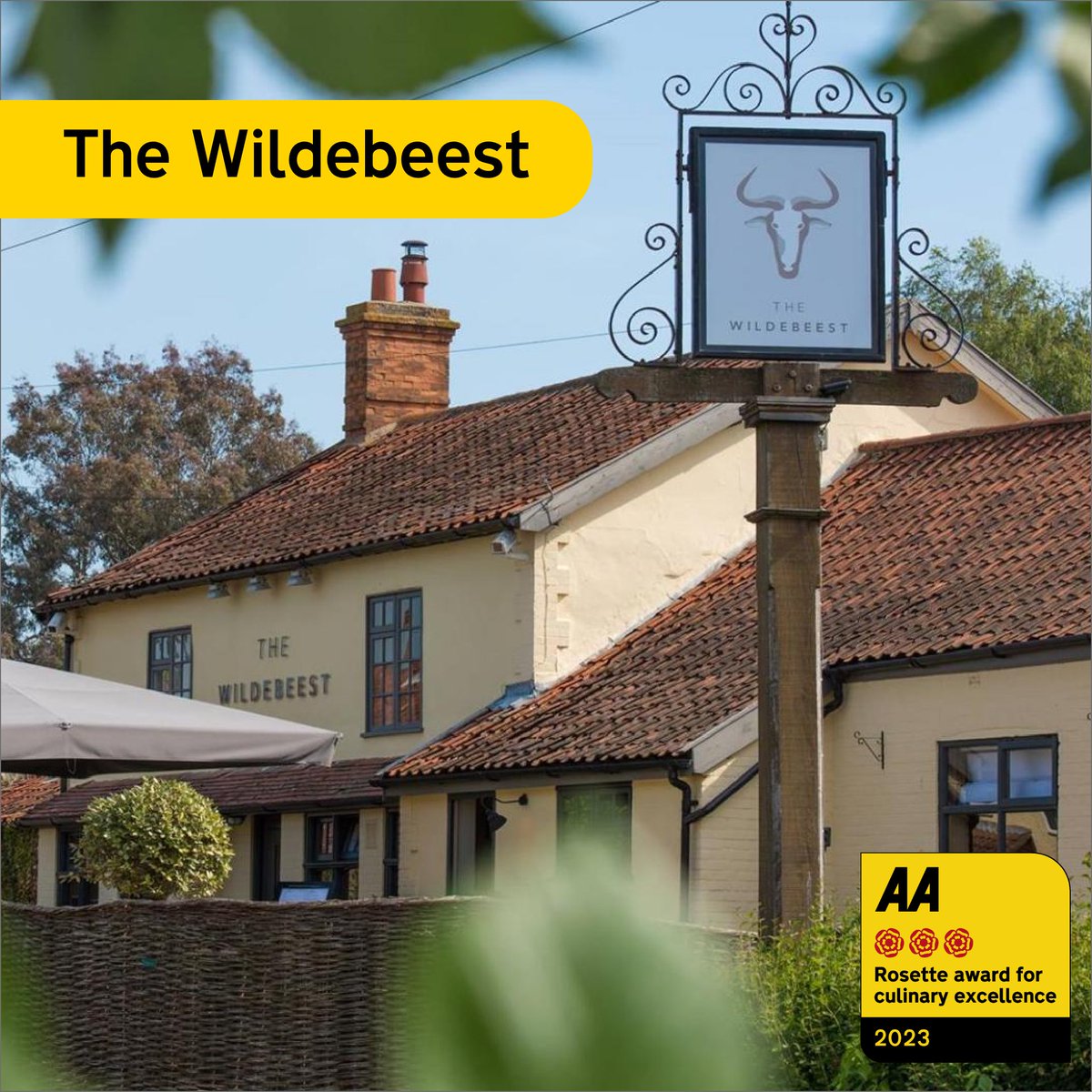 AA Hospitality (@aahospitality) on Twitter photo Congratulations to our East of England restaurants who've been awarded 3 #AARosettes this evening at our annual #AAawards! These are <a href="/crockers_tring/">Crockers Tring</a> in Herts, <a href="/wildebeestarms/">The Wildebeest</a> in Norfolk & <a href="/1921AH/">1921 Angel Hill</a> in Suffolk!
<a href="/hertslife/">Hertfordshire Life</a> <a href="/visitnorfolk/">Visit Norfolk</a> <a href="/Visit_Suffolk/">Visit Suffolk</a> <a href="/rakporcelaineu/">RAK Porcelain Europe</a> Congratulations to our East of England restaurants who've been awarded 3 #AARosettes this evening at our annual #AAawards! These are <a href="/crockers_tring/">Crockers Tring</a> in Herts, <a href="/wildebeestarms/">The Wildebeest</a> in Norfolk & <a href="/1921AH/">1921 Angel Hill</a> in Suffolk!
<a href="/hertslife/">Hertfordshire Life</a> <a href="/visitnorfolk/">Visit Norfolk</a> <a href="/Visit_Suffolk/">Visit Suffolk</a> <a href="/rakporcelaineu/">RAK Porcelain Europe</a>