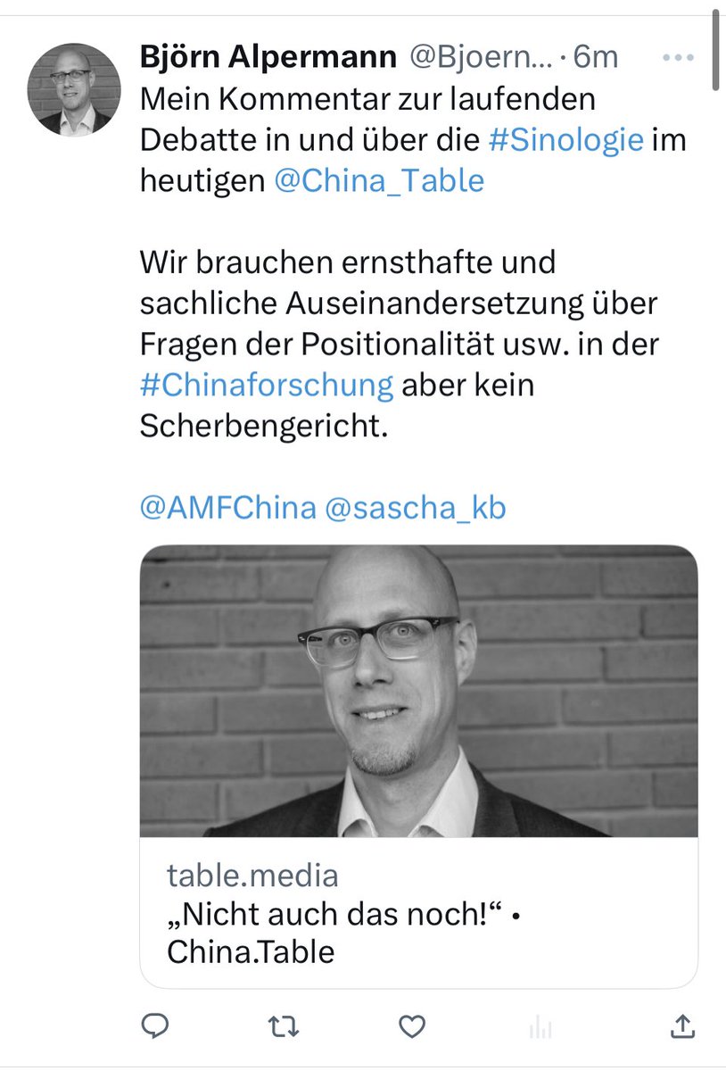 AMFChina's tweet image. Als Teil der überfälligen Reform der 🇩🇪 #Sinologie müssen wissenschaftliche Standards besser gesichert werden: Offenheit, Authentizität, Wahrheitsverpflichtung, das Recht des Zweifels und der Kritik. Hier sind insbesondere Fachgesellschaften wie die #DVCS und #EACS gefordert.