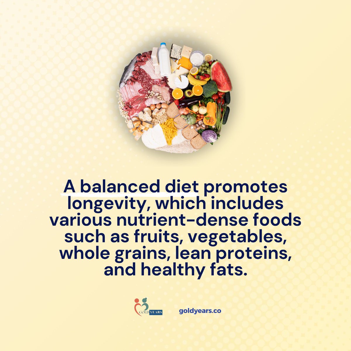 goldyears_'s tweet photo. 🥦 Embrace the key to a longer, healthier life: a balanced diet! Your plate should be a rainbow of nutrient-rich foods!

Discover how at https://t.co/P92Uh0DP36 🌟

#SeniorCare #HealthyAging #NutritionMatters #Longevity #BalancedDiet https://t.co/irOSoXMFS5