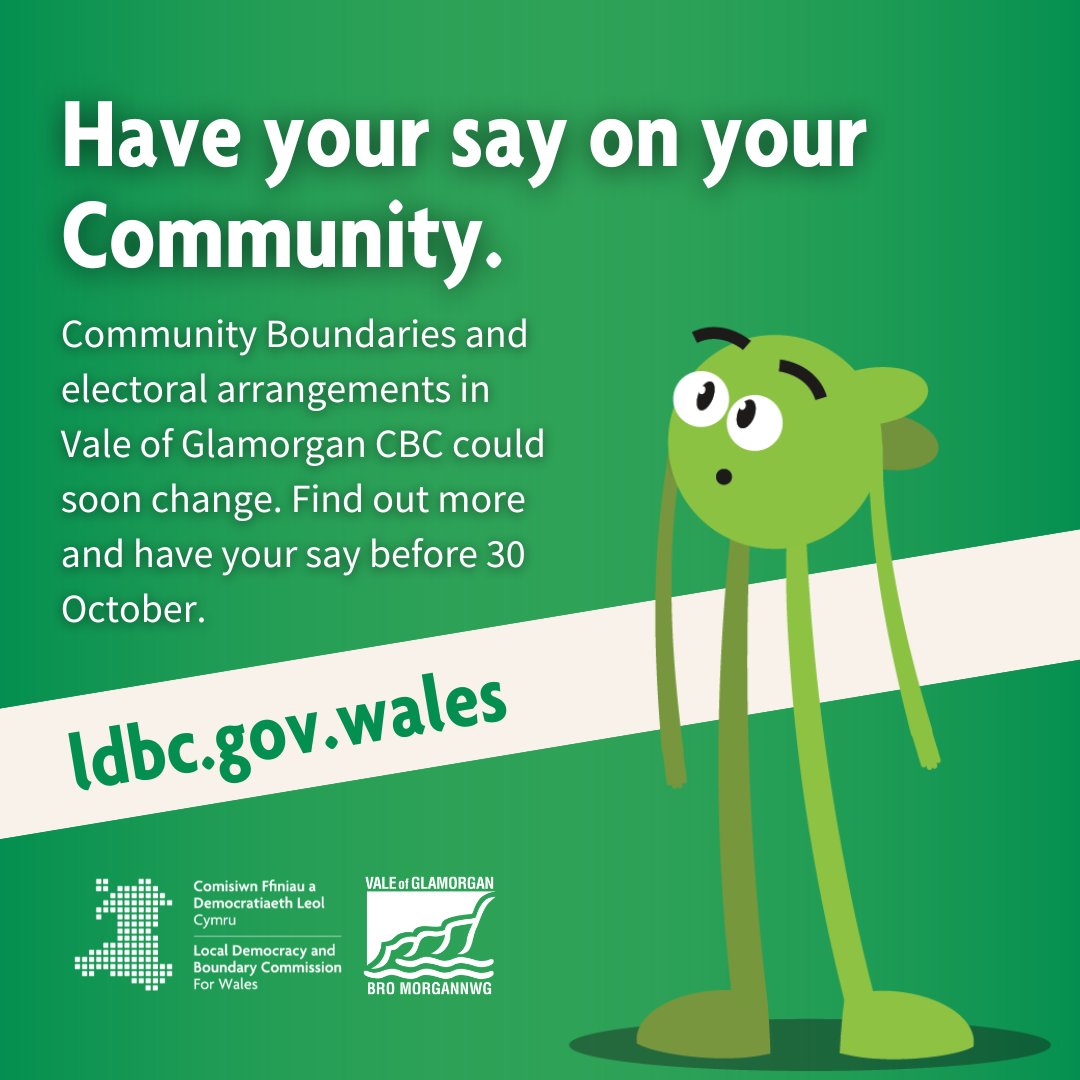 VOGCouncil's tweet photo. The Local Democracy and Boundary Commission for Wales is undertaking a Community Review of the Vale of Glamorgan Principal Council area 🔍

Submit your views on the draft proposals: https://t.co/SKGZhMuWeI https://t.co/eazVlws2n4
