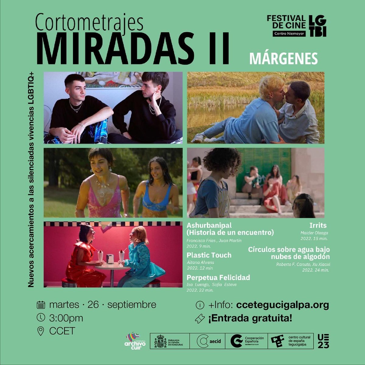 CCETegucigalpa's tweet photo. 🚨Sumergite en una semana más de arte, diversidad y cultura en el CCET…

🥳Disfrutá con nosotras de cortometrajes, talleres, teatro, actividades infantiles, conversatorios, impro y podcast. https://t.co/3yUN2iIlCg