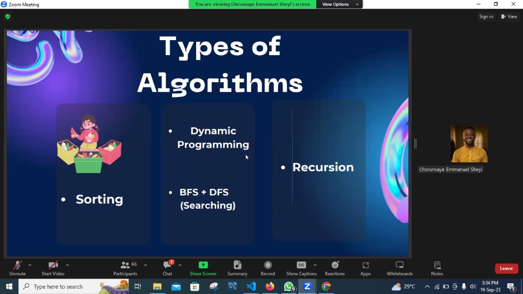Oluwasheyi_87's tweet photo. I had a rare opportunity to discuss Types of Algorithms in one our peer review with my @TIIDELab fellows and it was a great time. We talked about the types of #SortingAlgorithm & the practical application of this concept in our #FintechProject, #PadiPay. @Shamdex2000 https://t.co/WwQBHhOeRB