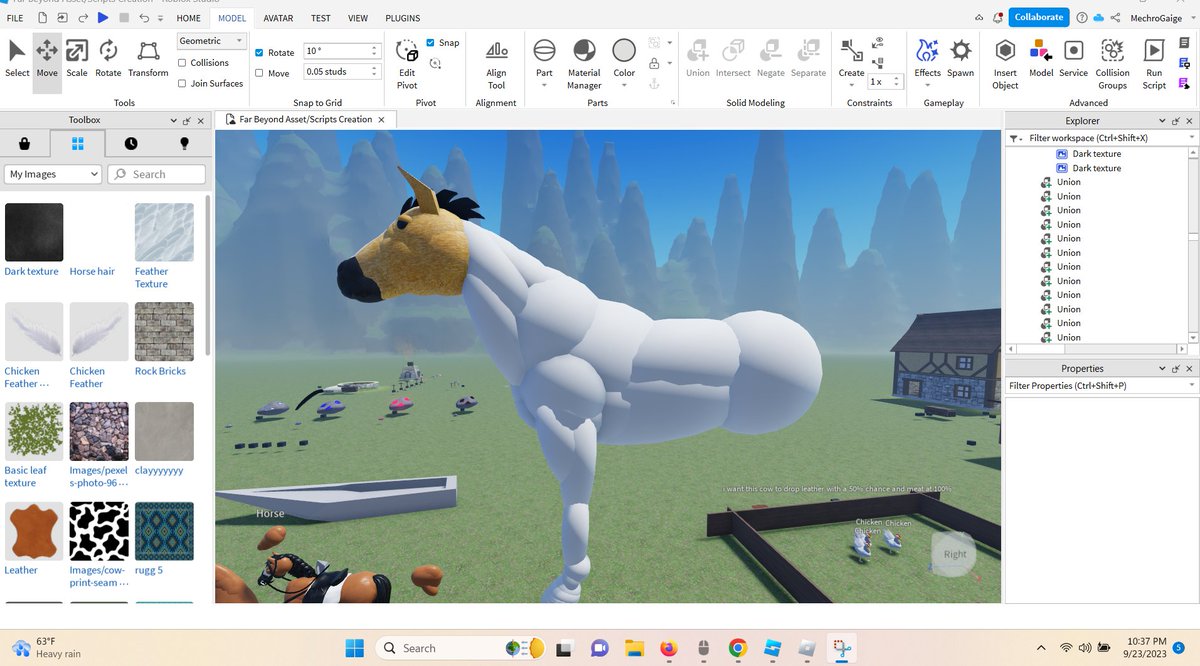 MechroHunt's tweet photo. Just Finished Modeling and animating this starter horse :)

#Roblox #RobloxDev #Animal #3dart #3dmodeling #RobloxUGC #robloxart #Horse #animation https://t.co/VycY7gld9X