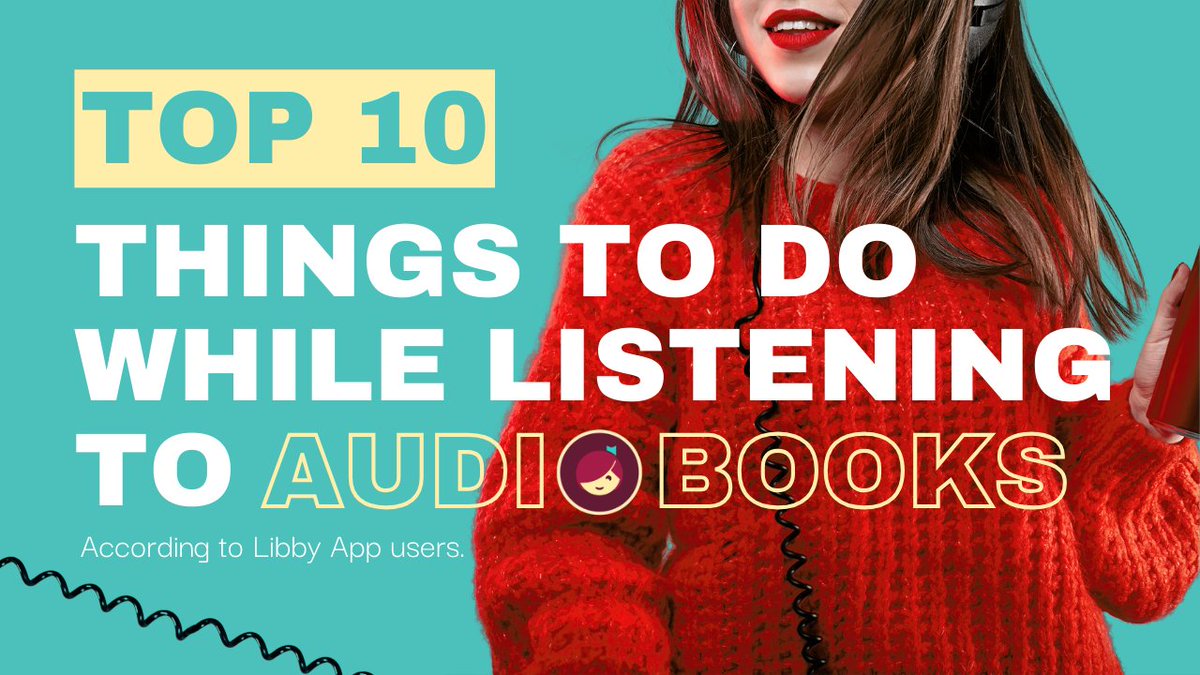 👀 We asked, you told us! 🎧

And because we're good listeners, here are the top 10 things 📝 #readers like to do while listening to #audiobooks! 🔗 bit.ly/3PDVV3A 🔗 

#LibbyApp #LibbyLife #Ebooks #FreeBooks #Books #Reading #Read #Bookish #BookTwitter