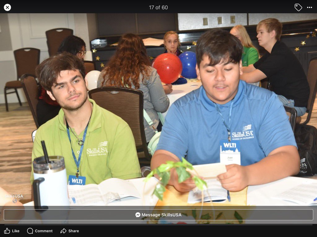 State officer Budder LaChapelle attending the Washington Leadership Training Institute this week! #wactc #warwickctc #skillsri #dowhatyoulovelovewhatyoudo