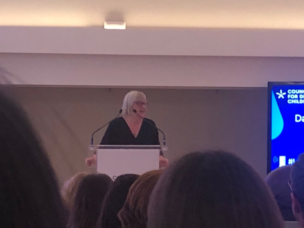 “It’s very hard to be a parent in the system. It’s also very hard to be a professional in the system” Wise words from Dame Christine Lenehan tonight #LenehanLecture