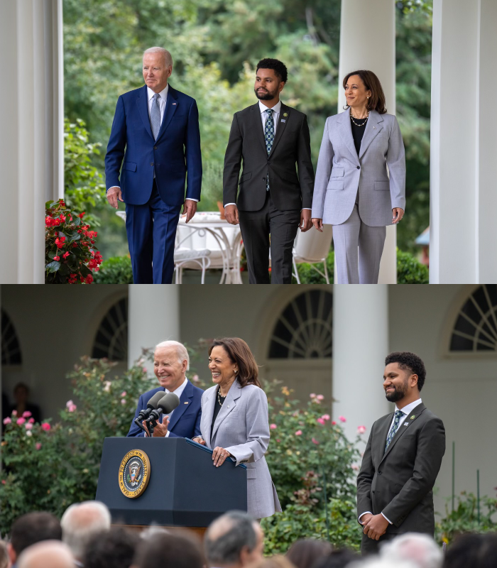 RepMaxwellFrost's tweet image. how it started vs how it's going