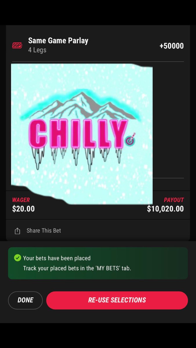 ChillyBets's tweet image. Let’s try this again 😎🤝
200 retweets and we leak all 4 plays before game time!
All bets posted in discord, link in bio..