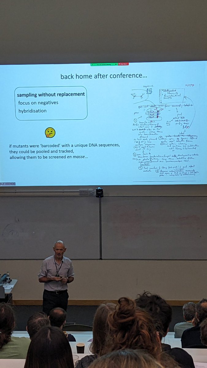 avi_cmbi's tweet photo. David Holden's hand-written notes when he designed signature tagged mutagenesis, which revolutionised molecular genetics #stm @CBRB_Imperial @ImperialInfect https://t.co/q0njRLKtdf