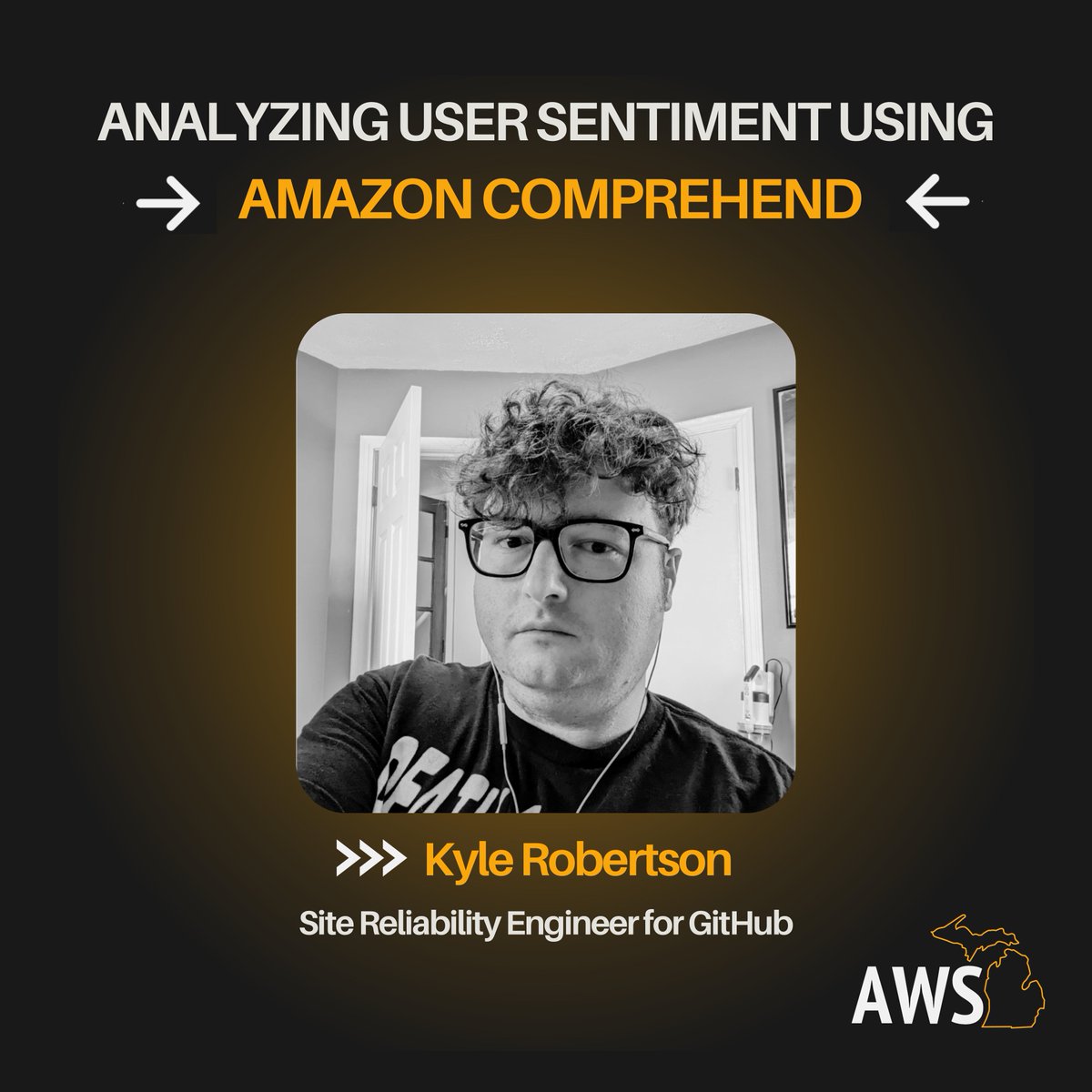 ⏳ Just 2 days to go! 

On Sept. 27, join AWS Michigan and Kyle Robertson for an enlightening session that'll transform the way you understand user feedback.

🕕 Time: 6:00 p.m. - 8:00 p.m.
📍Location: The Back Office Studio, 13 N Washington St, Ypsilanti