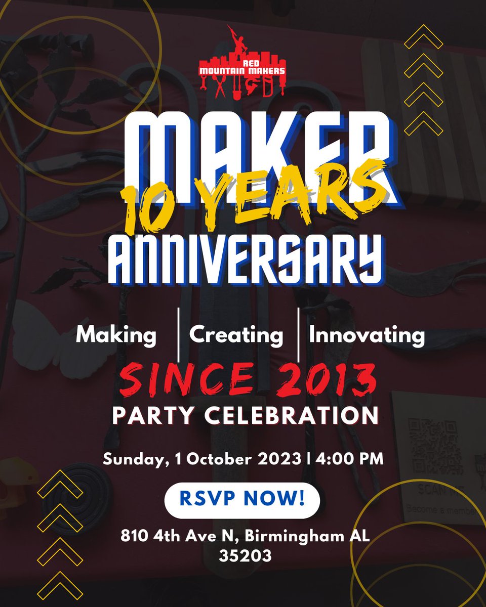 Come celebrate 10 years of making with us!