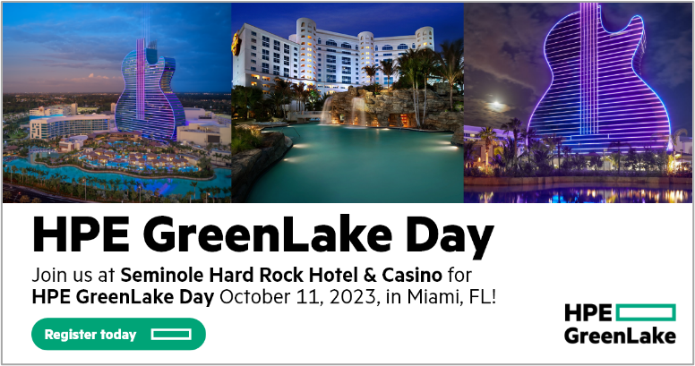 felipechpol's tweet photo. 'Coming up soon! Don’t miss the opportunity to get a first-hand look at how the convergence of AI, Hybrid Cloud, and Edge will shape the future of your business at #HPEGreenLake Day in Miami, FL, on October 11, 2023' https://t.co/1Qsg0UlAD8 https://t.co/J2SuYfwLmT
