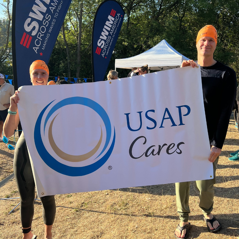 USAP_Updates's tweet photo. Our USAP Washington team made waves at the 15th-year celebration of Swim Across America Seattle 2023.  A special shout-out to Cameron Cartier, MD, and Rachel Todd – SVP, who swam 2 miles and raised $2,000+ for cancer research!
Proud to kickstart #USAPCaresWeek by fighting cancer. https://t.co/cSMEOkIJlx