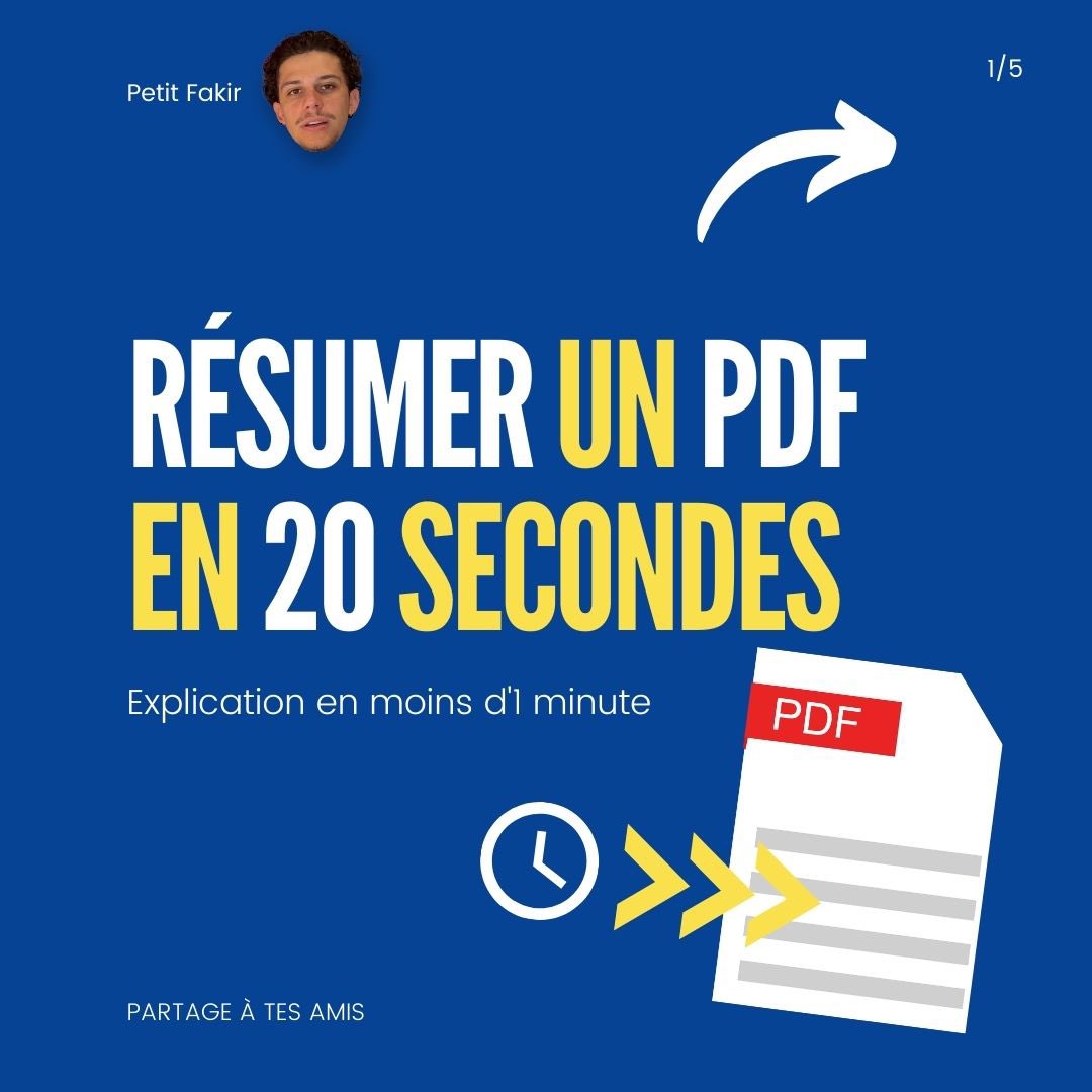 Petit_Fakir's tweet image. Résumer un gros PDF en un clin d&apos;œil avec ChatGPT et ChatWithPDF ! 📚✨

→ Suis ce thread pour un tuto complet. ⤵️

#petitfakir #ChatGPT #ChatWithPDF #tutoriel #gaindetemps