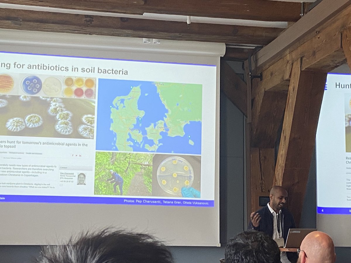 GossGroup's tweet photo. Natural products are a matchless starting point for drug discovery.  Fabulous talks on approaches to using genomic and metabolic data, and new engineering tools @IIMENA workshop at great venue in Copenhagen. 
Thank you @tilmweber ! Great meeting!
We are BEAMING from ear to ear! https://t.co/P4Ex7TUDYG