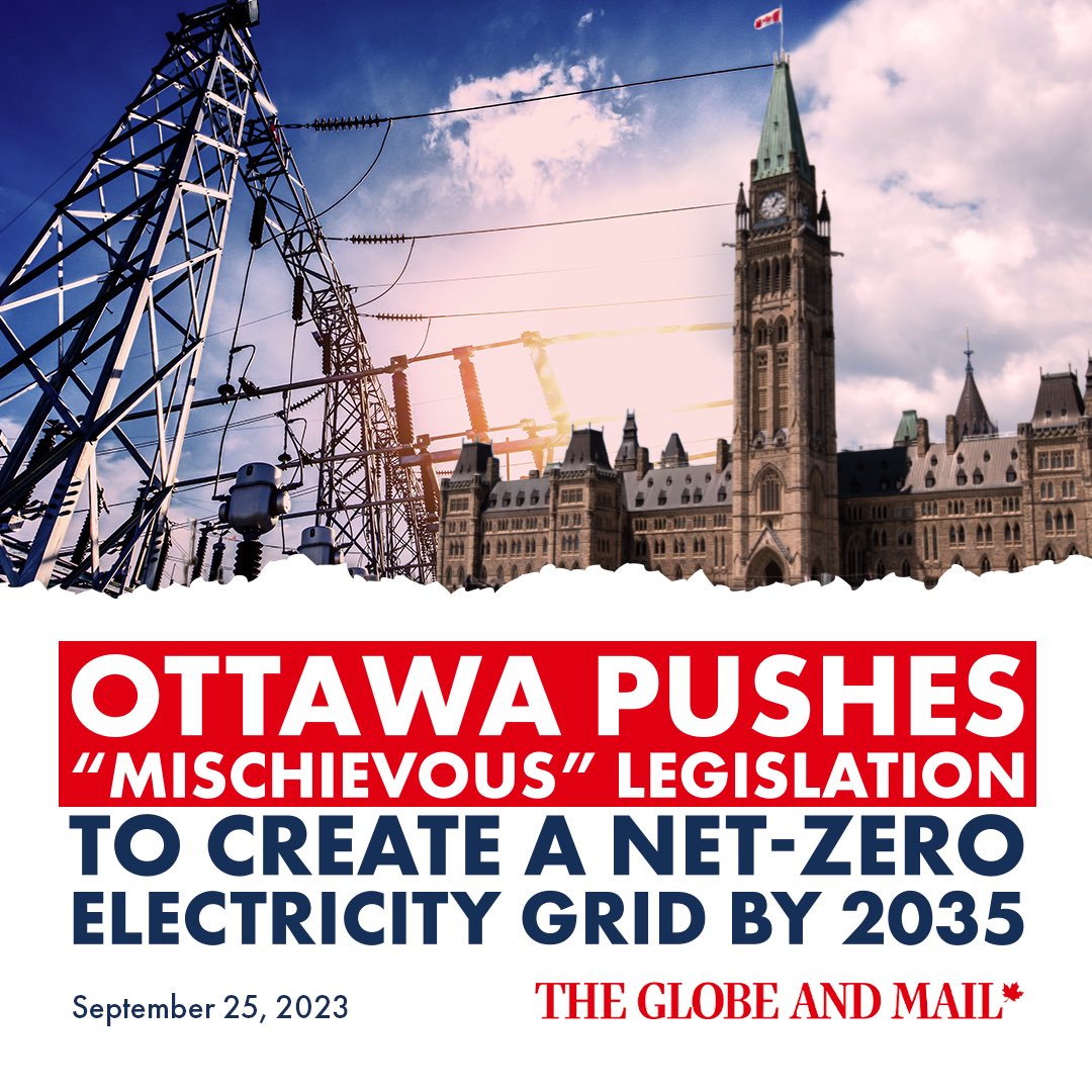 ABDanielleSmith's tweet photo. Ottawa has completely neglected to warn Canadians what a new 2035 electricity grid will cost them. 

Please read this sobering article from ATCO’s CEO on what these changes could mean for future power bills 👇 

https://t.co/g9rE9QLzsL https://t.co/MiFaYKvXVH