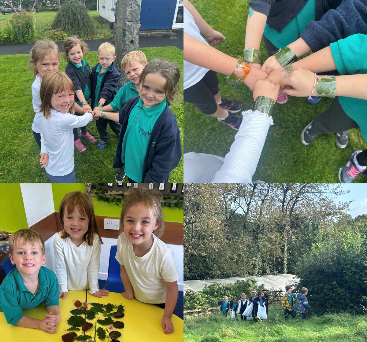 ysgol_y_dderi's tweet image. 🌿DITECTIFS NATUR -  DYSGU SYLFAEN 🕵️
Creu breichledau cyfeillgarwch gan ddefnyddio deunyddiau naturiol o'r goedlan 🍂💛🌿🌲🌸😊#ffrindiau #lles @HarmonyOrgUK @_OLW_