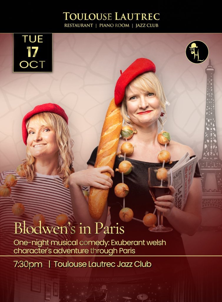Just over 3 weeks til James Hall and I bring our Edinburgh Fringe show back to London, all nice and polished!

“Such a warm and witty, inventive show. And what a voice!”

Don’t miss it! 🇫🇷 🥖 🎶 

#welshartist #cabaret #musicalcomedy #wales #edfringe2023