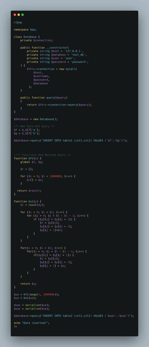 ccmiller2018's tweet image. Refactoring 5: A New Class
So now we've separated things up, we can see a clearly useful class: one that handles the Query.
We're not going to change any logic, just encapsulate it and make it more readable again.
#ReadableCode
