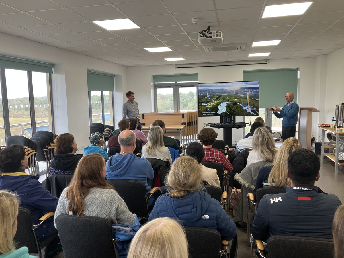 EirGrid's tweet photo. Our visit to #Mountlucas #windfarm recently was a reminder of the importance of our collective efforts in paving the way to a #cleanerenergy future by transitioning Ireland’s power system to one that is built around #lowcarbon #renewable energy Thanks team @BordnaMona 🌍 🍃 https://t.co/fN4IaDEaKh