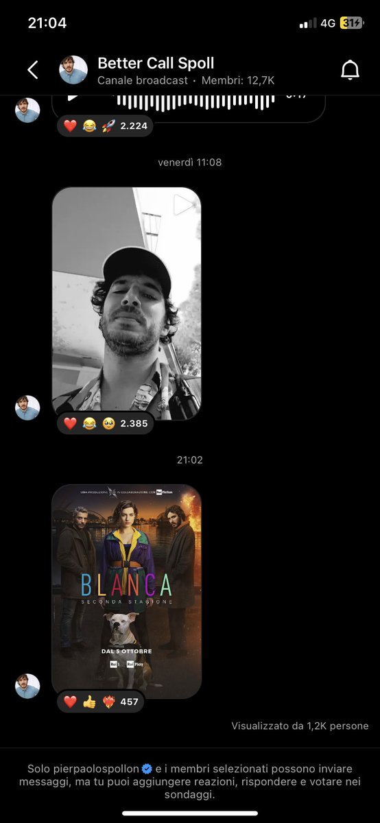 Francy18s's tweet photo. 2 post in un solo giorno + bonus di promozione di #Blanca2 nel canale Instagram #BetterCallSpoll.
Cosa chiedere di più?! Grazie @pierspollon .
Lunedì blessato al massimo.🔥🔥🔥
#Spollondì #SpollonWeek #NonnoNanniÈOvunque #AnchePier https://t.co/fC9JA0dFli