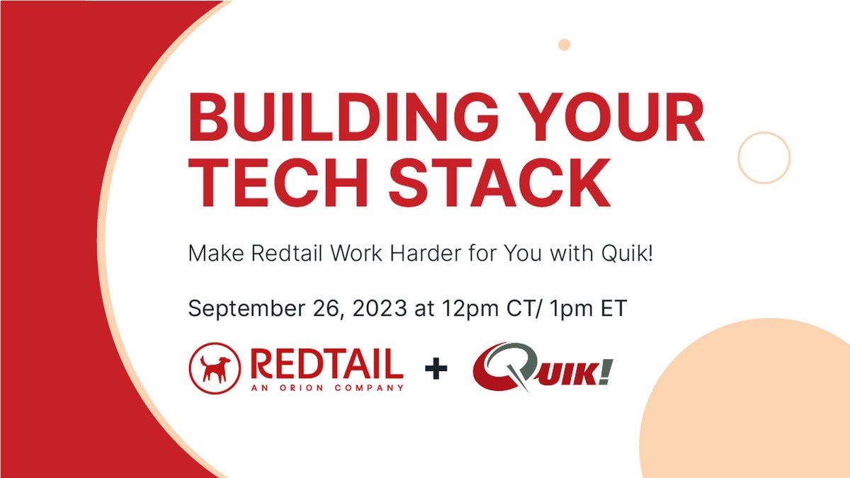 QuikForms's tweet photo. Want to prefill forms with twice the data? Join us tomorrow Sept 26th at 12pm CDT for a webinar with @RedtailCRM and learn how you can boost your form-filling efficiency!
Click here to sign-up:
https://t.co/kgAwX9OZX5
#CRM #wealthmanagement #financialadvisors #formsprocessing https://t.co/ooIA3R5Hm3