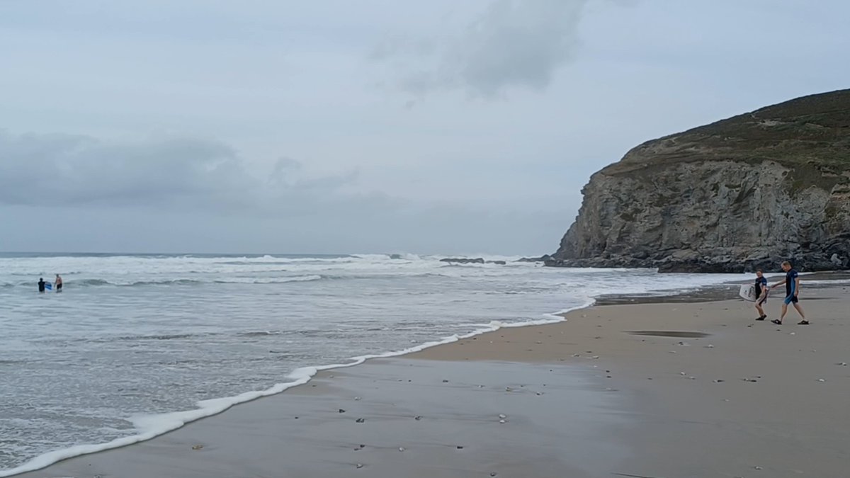 Porthtowan beach this afternoon. #Cornwall #Kernow
