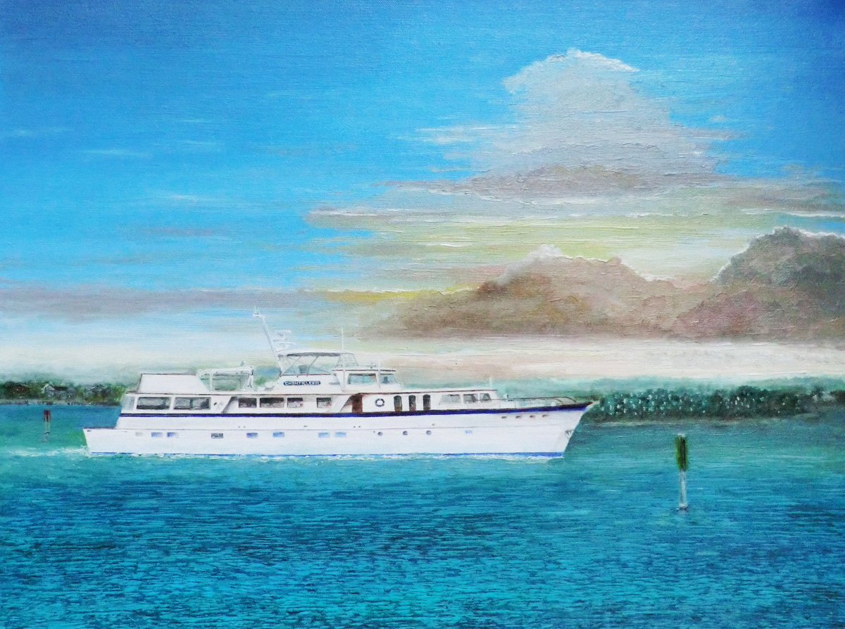🌅 Step into the enchanting world of 'Chanticleer at Bird Island' by Brad Thomas. Explore the beauty of nature through art. 

joseartgallery.com/artwork/fine-a…

#ArtfulEscapes #GalleryAdventures #artfosale #JAG #JoseArtGallery #seascapeart #seascapepainting #boatart