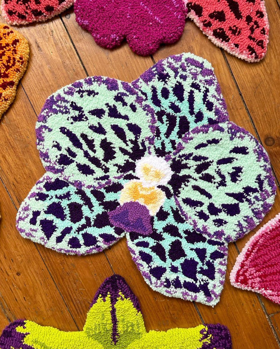 designdocument's tweet photo. Collection of Orchids Rugs by Chelsea Theilmann 🌺🌼 https://t.co/tGM6gq27qD