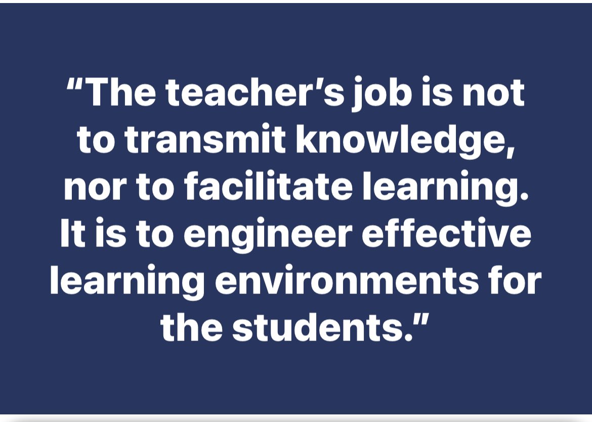 LeslieCRichard2's tweet image. Food for thought from one of my favorites, @dylanwiliam #OrchestrateLearning #StudentsOwnLearning @JEFCOED @Jefcoed6_12