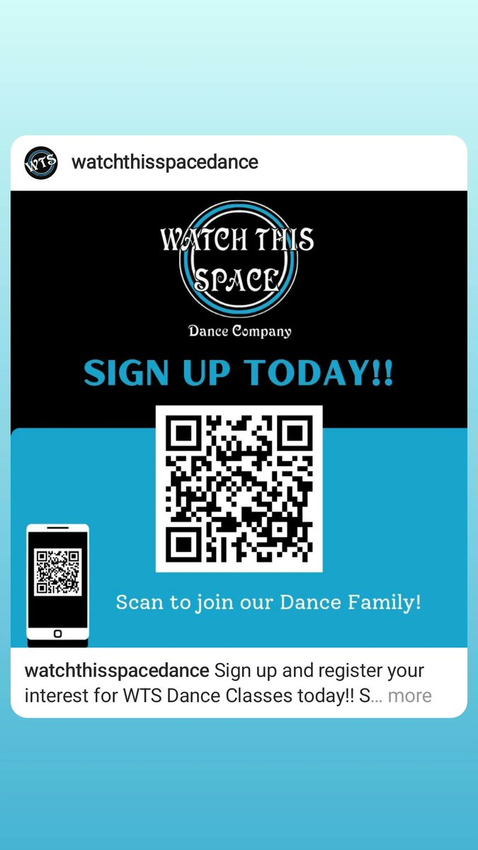 WTSdance's tweet photo. Join Our classes today - sign up by scanning the QR code! 
#sthelens #sthelensmerseyside #sthelenscommunity #sthelenstogether #sthelensbusiness #danceclass https://t.co/D4NNBpHaPj
