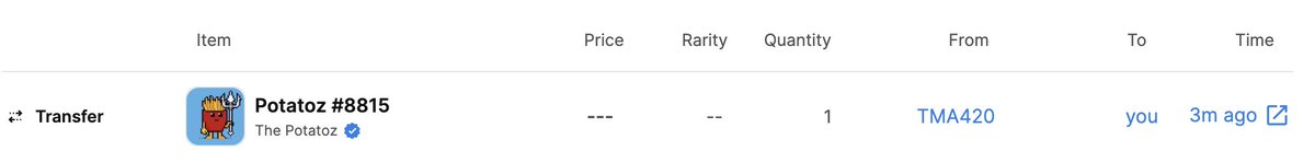 hrzXn24's tweet image. Get yourself a founder who sends you their nft at .99 when FP is at 1.13 🥔🫶 

@Tma_420 @FunkariNft 
#funkfam #lovetma