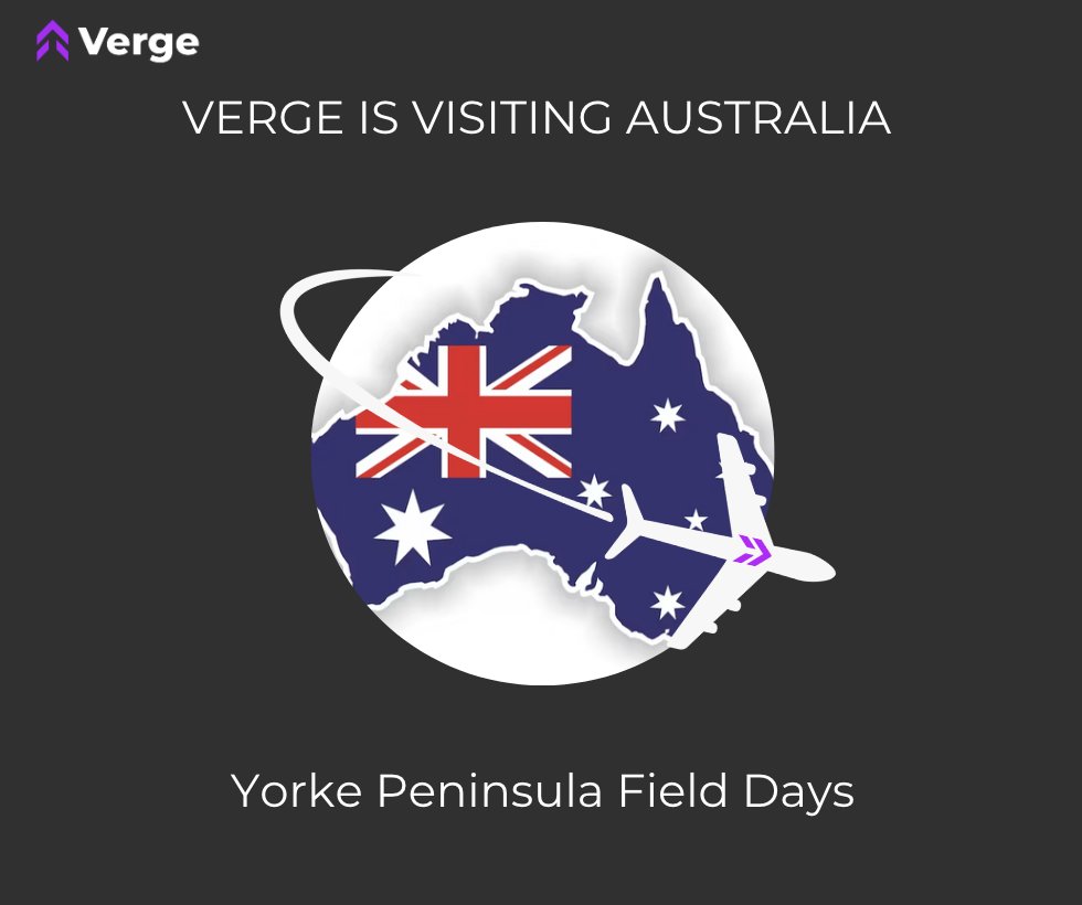 Verge is at Yorke Peninsula Field Days in Australia! 🇦🇺 Meet our team, Godard and AJ Nolan, at the Grain Producers of Southern Australia Tent. Let's dive into agribusiness and innovation together. 🚜🌱 It's a blast!  #VergeInAustralia #YorkeFieldDays 🦘
zurl.co/Lt2v