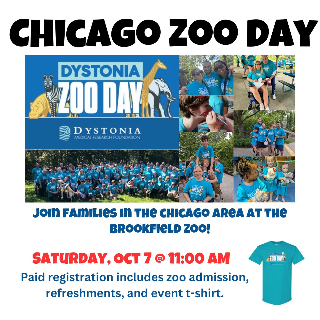 dmrf's tweet photo. Chicago Zoo Day is Saturday, October 7. 🦁 We can't wait to see everyone. Register today at https://t.co/4ooJdM6Aet
Brookfield Zoo
8400 West 31st Street
Brookfield, IL 60513
#Letszoothis #dystoniazooday #DMRF https://t.co/Htrgv07l95