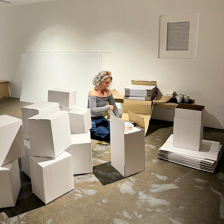 tinyideasoxford's tweet photo. We had a magical day today at the Make Your Mark install at @maogallery with our artists Abigail Horn, Mills Brown &amp; Leah Miller-Biot! We can’t wait for it to open on Thursday - the first ever interactive fine art exhibition especially made for children &amp; families in Oxford! https://t.co/xrURxFQhBh