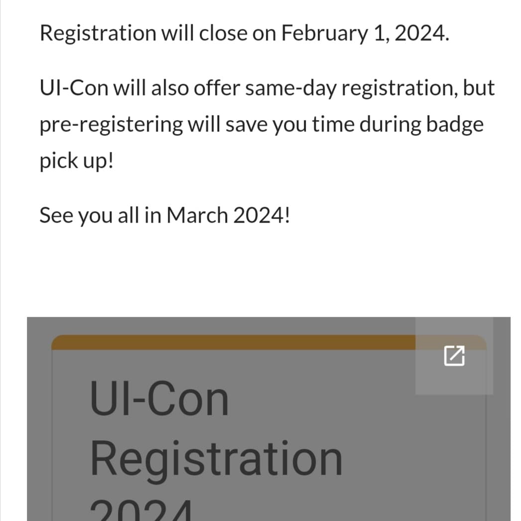 Hey, everyone! Registration for UI-Con, U of I's very first anime convention is now open! To find out more information about how to register, you can go to JAC's Instagram, which is @uiucjac. The information is there! We hope that you all will register for UI-Con!