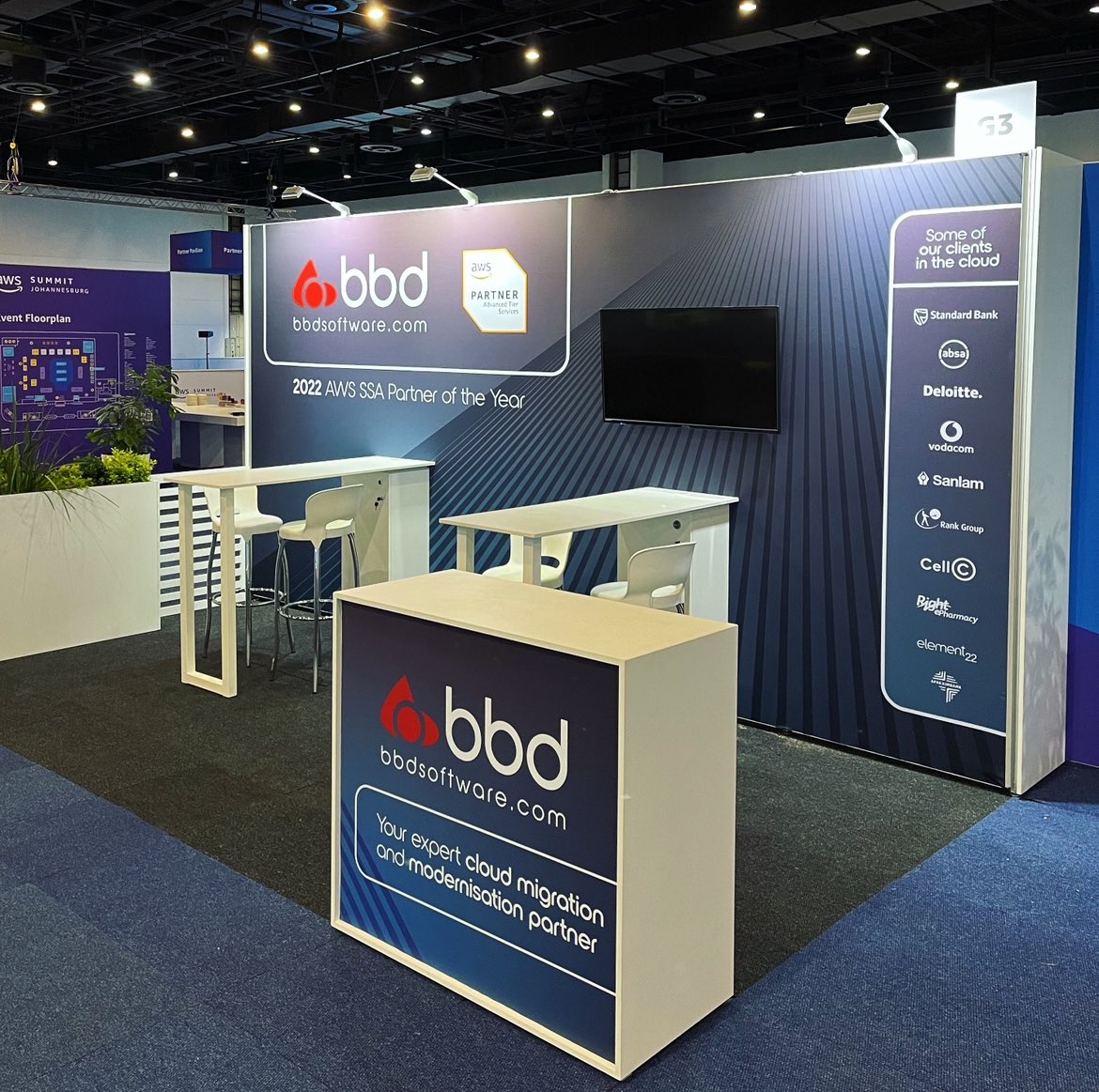 bbdsoftware's tweet image. Join us for AWS Johannesburg Summit at Sandton Convention Centre, stand G3! 🏔️🪂 @awscloud  #awssummit2023