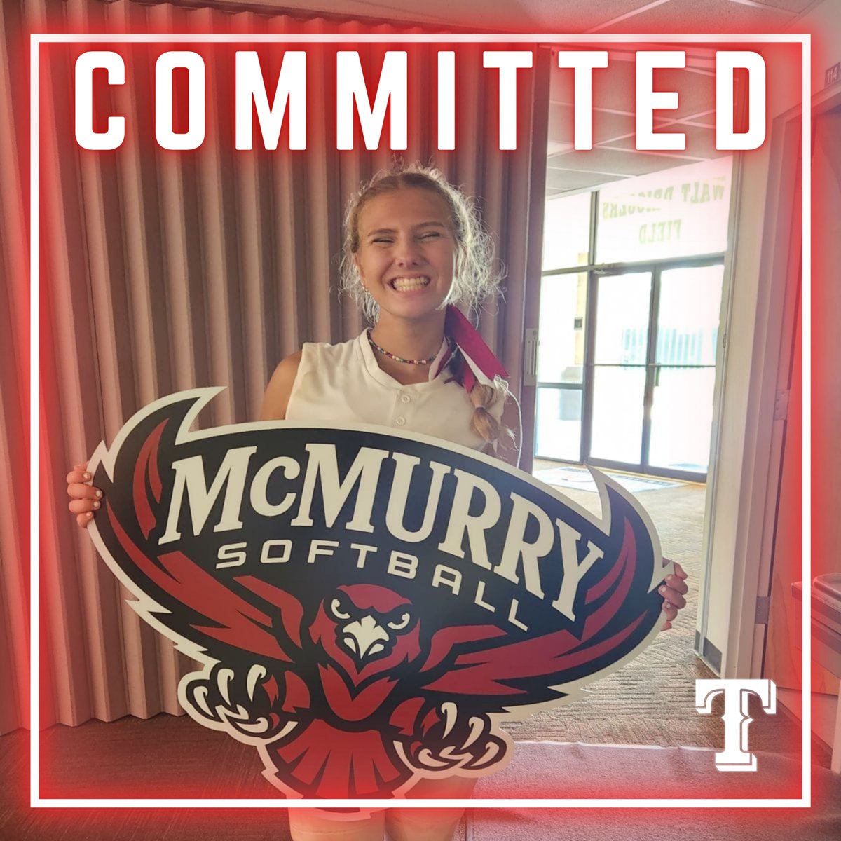 Congrats to TAFT <a href="/TaftRaiderSB/">🥎Taft Raider Softball🥎</a> Player Alexis King <a href="/AlexisK63184065/">alexisk7997</a> on her verbal commitment to play softball at <a href="/McMSoftballteam/">McMurry Softball</a>!
We are proud of you!! <a href="/NISD_Athletics/">NISD_Athletics</a> <a href="/NISDTaft/">Taft HS</a> 
#gowarhawks #goraiders