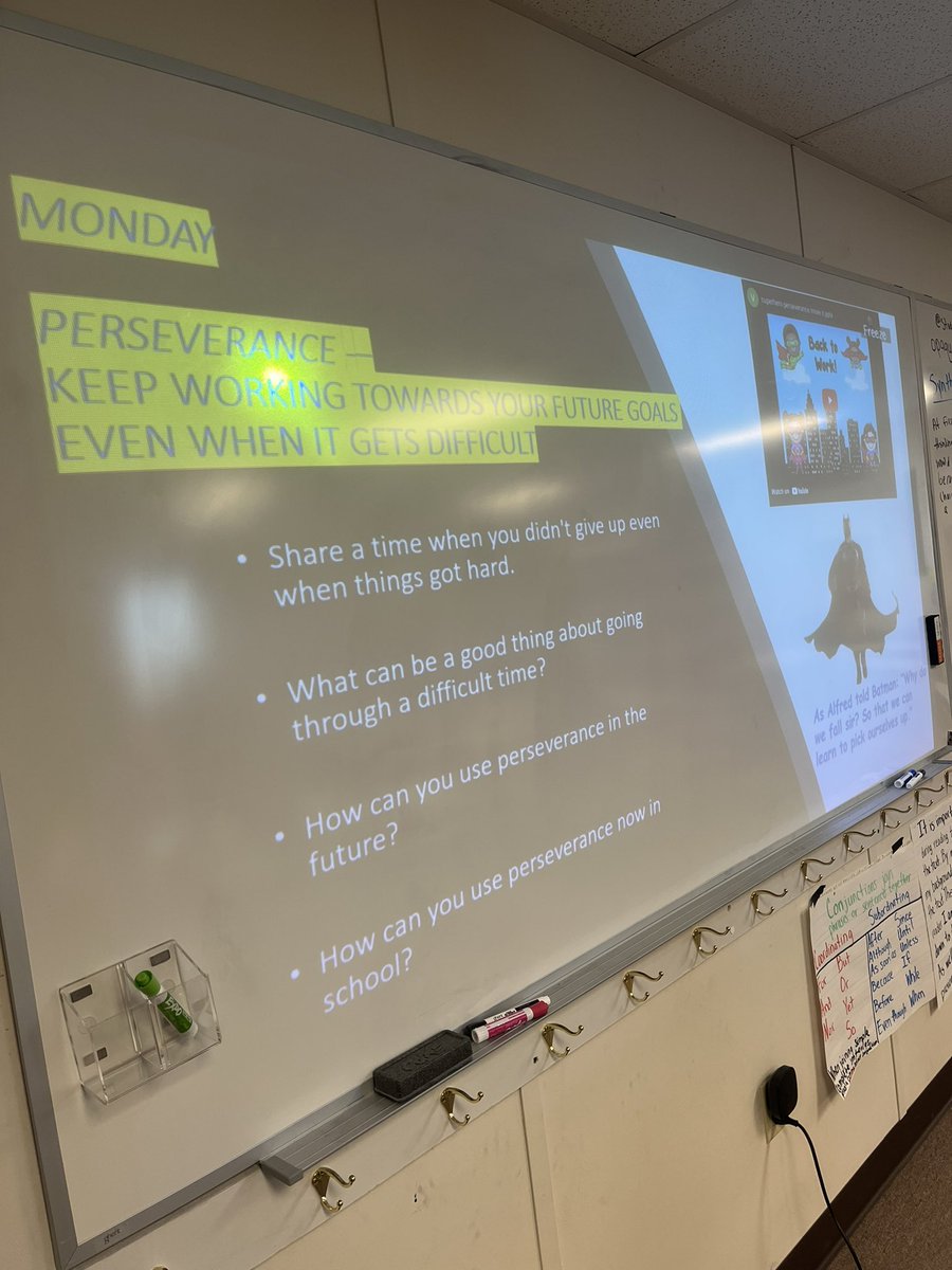 CGonzalez_MRES's tweet photo. Day 1: Perseverance, 5th graders writing about how they will keep trying to reach their goals in the future. Not all super heroes wear capes. 🦸🏻‍♀️🦸🏻‍♂️#youareyoursuperhero https://t.co/yEKmDh35So