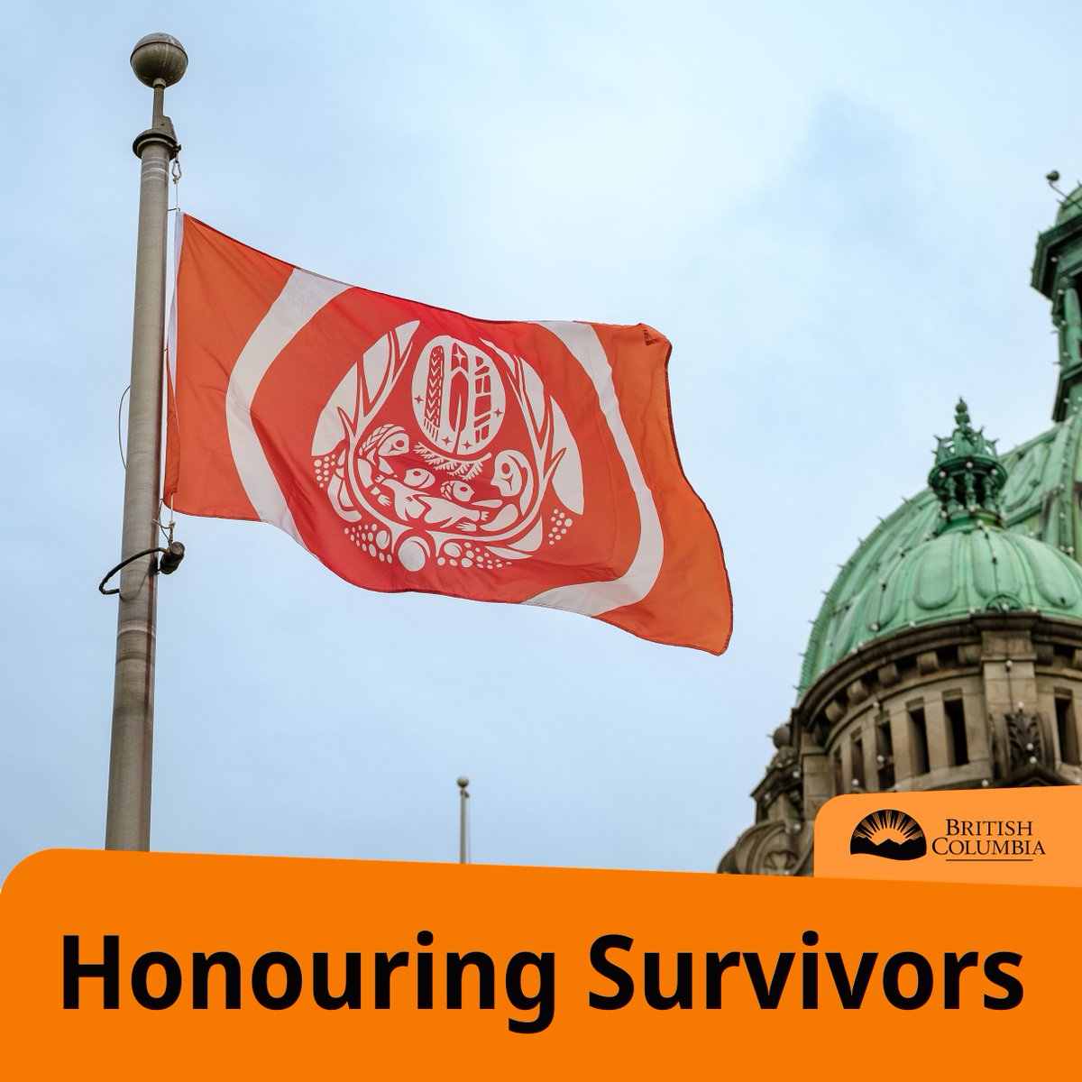 CW // Residential Schools

Today we raise the Survivors' Flag ahead of #NationalDayForTruthAndReconciliation. The flag is an expression of remembrance meant to honour residential school survivors, the children who never came home &amp; the communities affected NCTR.ca/Exhibits/Survi…