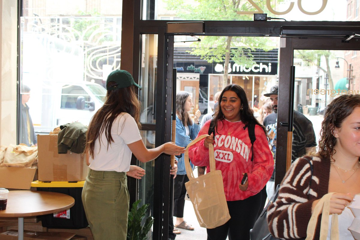 ❯❯ Madison, WI Chamber (@madisonbiz) on Twitter photo Great turnout last week for the official opening of the new <a href="/sweetgreen/">sweetgreen</a> location on State Street! The food was delicious and for every meal sold that day, a meal was donated to <a href="/REAPMadison/">REAP Food Group</a>. Glad we could be a part of it! Great turnout last week for the official opening of the new <a href="/sweetgreen/">sweetgreen</a> location on State Street! The food was delicious and for every meal sold that day, a meal was donated to <a href="/REAPMadison/">REAP Food Group</a>. Glad we could be a part of it!
