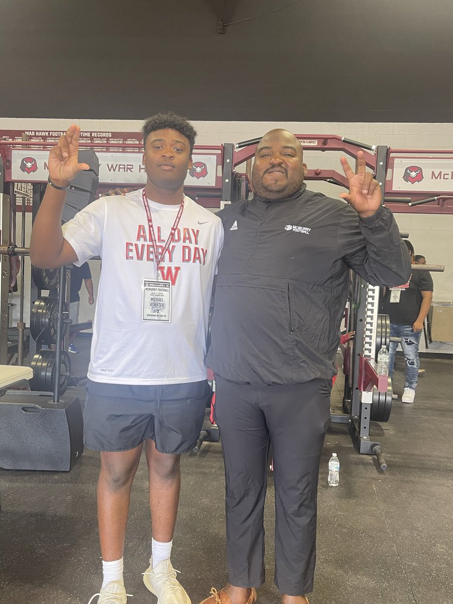 After a great talk with @CoachBapMcM I am happy to say I have received a offer to <a href="/McMURRYFOOTBALL/">McMURRY FOOTBALL</a> <a href="/WoodrowFootball/">Woodrow Wilson Football</a> <a href="/fbcoachstevens/">Coach Stevens</a> <a href="/CoachHenzler/">Hunter Henzler M.Ed.</a> <a href="/CoachJ_Fish/">John Fish</a>