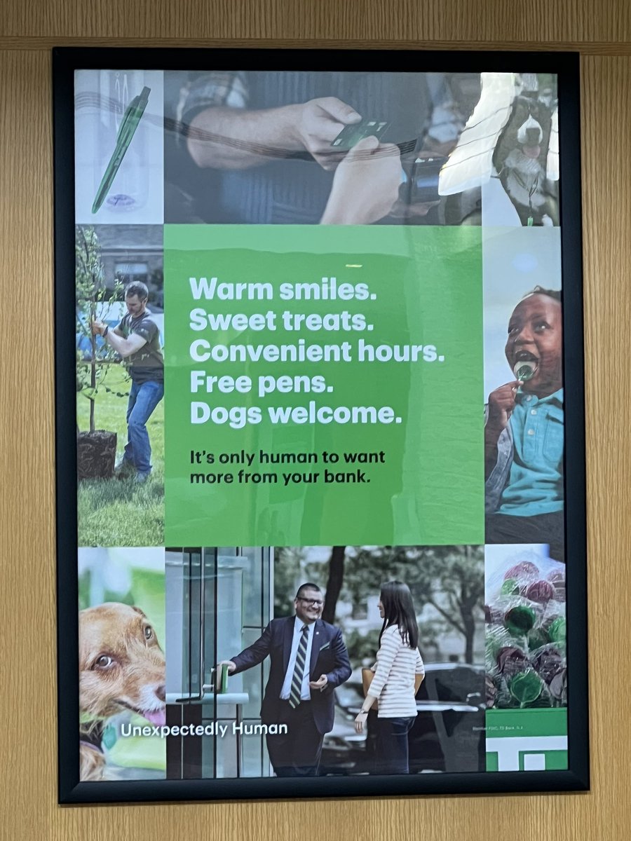 snowkatz's tweet photo. @TDBank_US how about more actual humans/tellers?   Maybe more drive thru atms for safety and late nights?  #plainviewNy https://t.co/GZvDFP2x5P