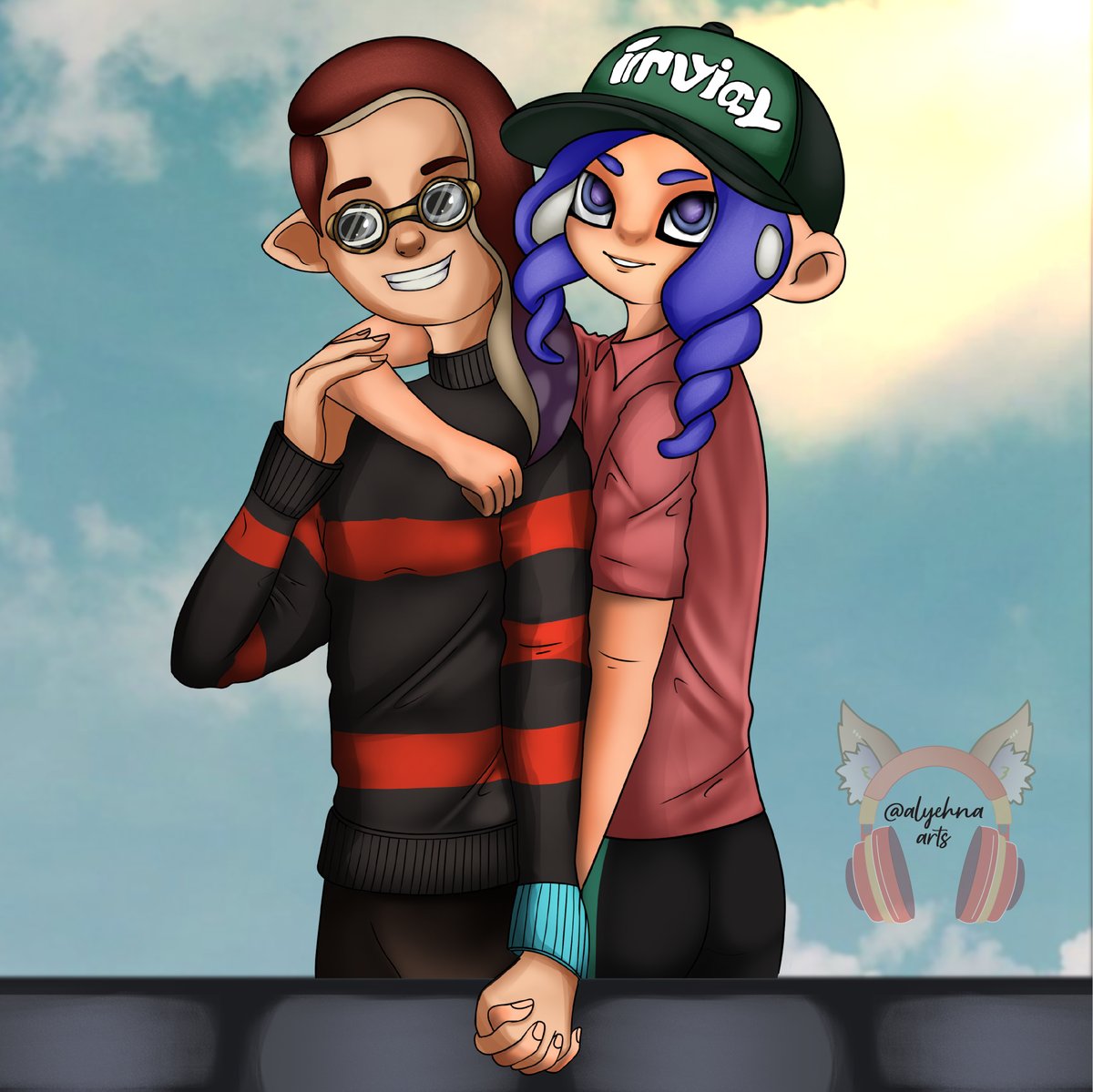 "Two hearts, one canvas. Capturing the depth and connection that only true love can bring. 💑🎨"
Finally done this beautiful #splatoon couple art for the lovely @_RedApple_ 🍎Hope y'all love this and show loads of love to this..🩷🤗
#commissionsopen #2d #CoupleGoals #artwork